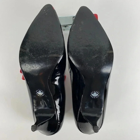 Vintage pin up rockabilly pointed toe kitten high  heels size 6.5 - Picture 9 of 15